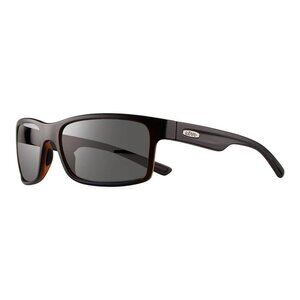 New REVO Crawler Black Polarised Square RE 1027 01 GY Sunglasses Women